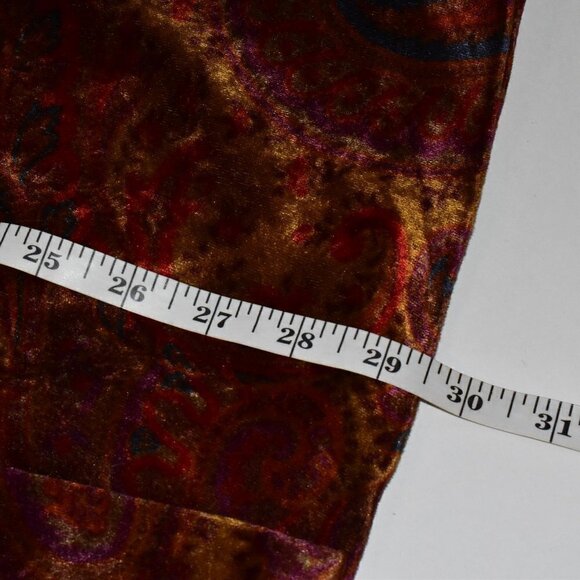 Cynthia Cynthia Steffe Multi Color Paisley Velvet Fall Jacket Blazer Size 4 - Picture 5 of 9